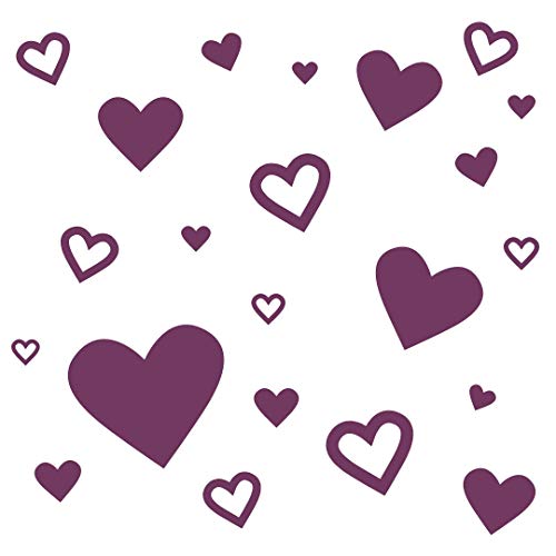 Hearts Set of 62, Piglet Hearts Set of 62 Wall Decals Solid and Hollow Valentine's Day Heart Removable Vinyl Stickers Hearts Set of 62, Piglet Hearts Set of 62 Wall Decals Solid and Hollow Valentine's Day Heart Removable Vinyl Stickers